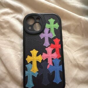 Multicolor Cross Pattern Phone Case